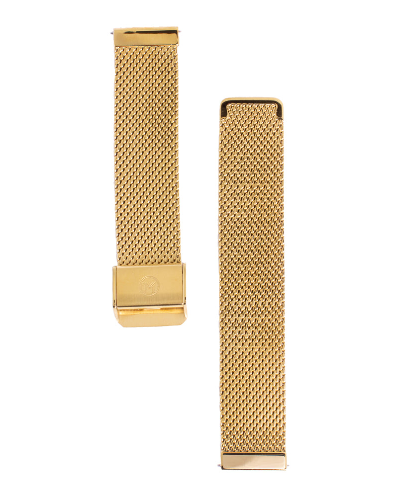 20mm Stainless Steel (PVD Gold) Mesh Bracelet