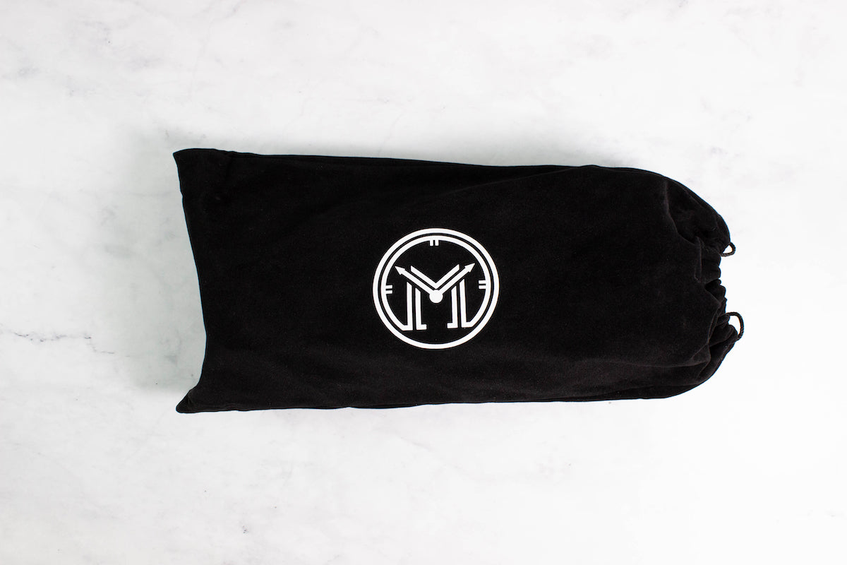 Premium Watch Roll Black Leather