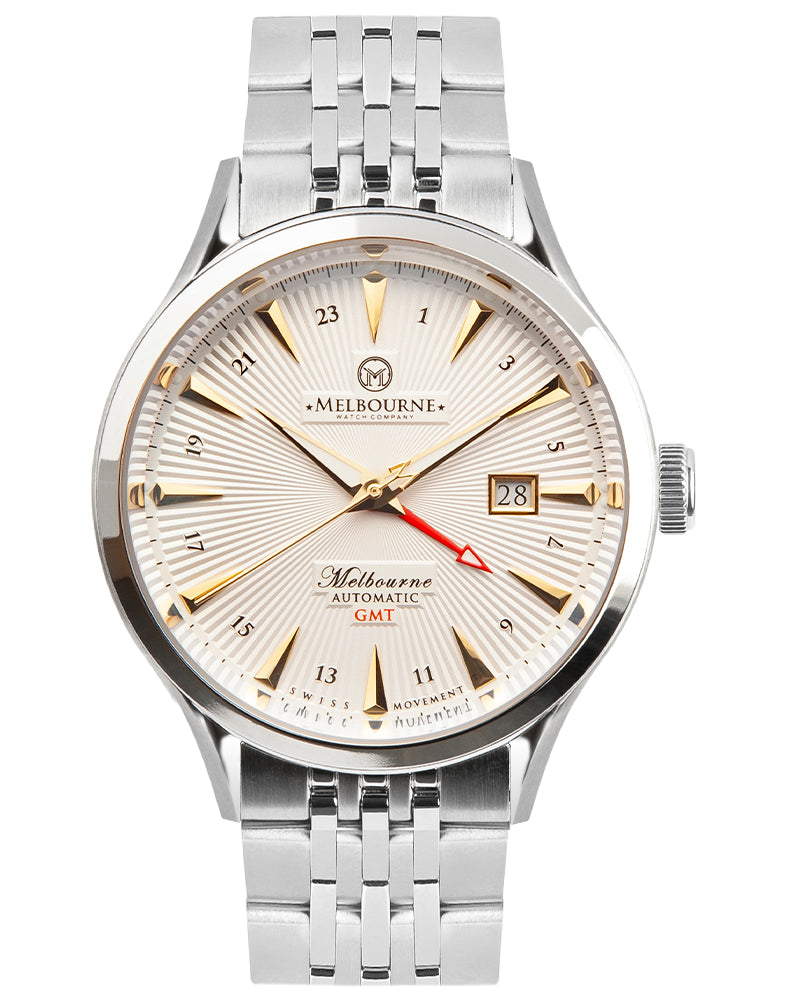 Melbourne Watch Company Melbourne Auto GMT White - Main Image