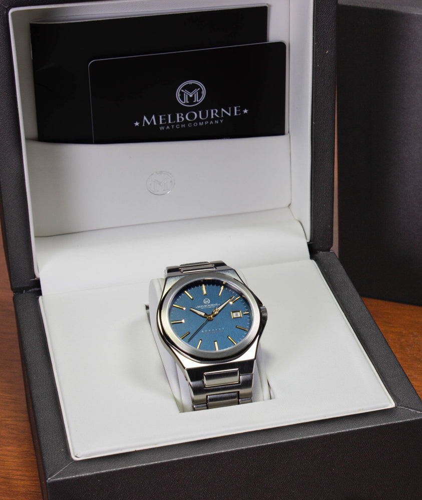 Melbourne Watch Company Burnley Auto Blue