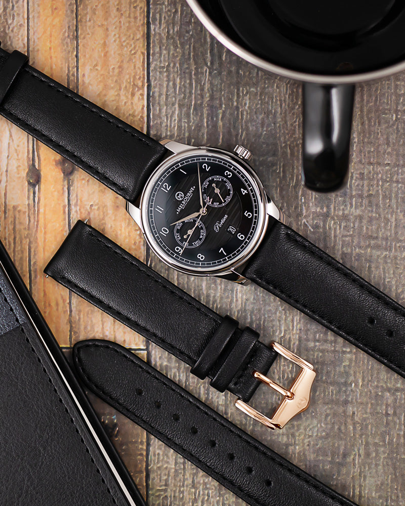 20mm Leather - Nappa - Black