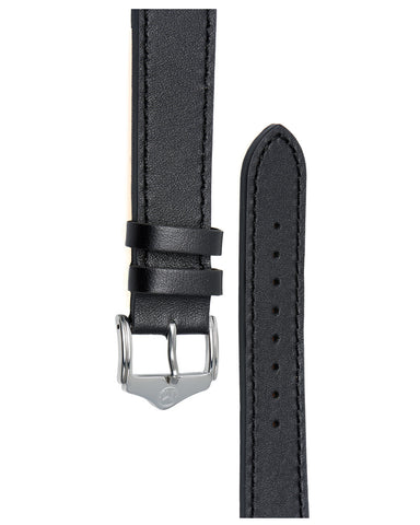 20mm Leather - Stitched - Black