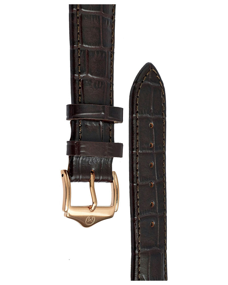 20mm Leather Strap - Brown/RG